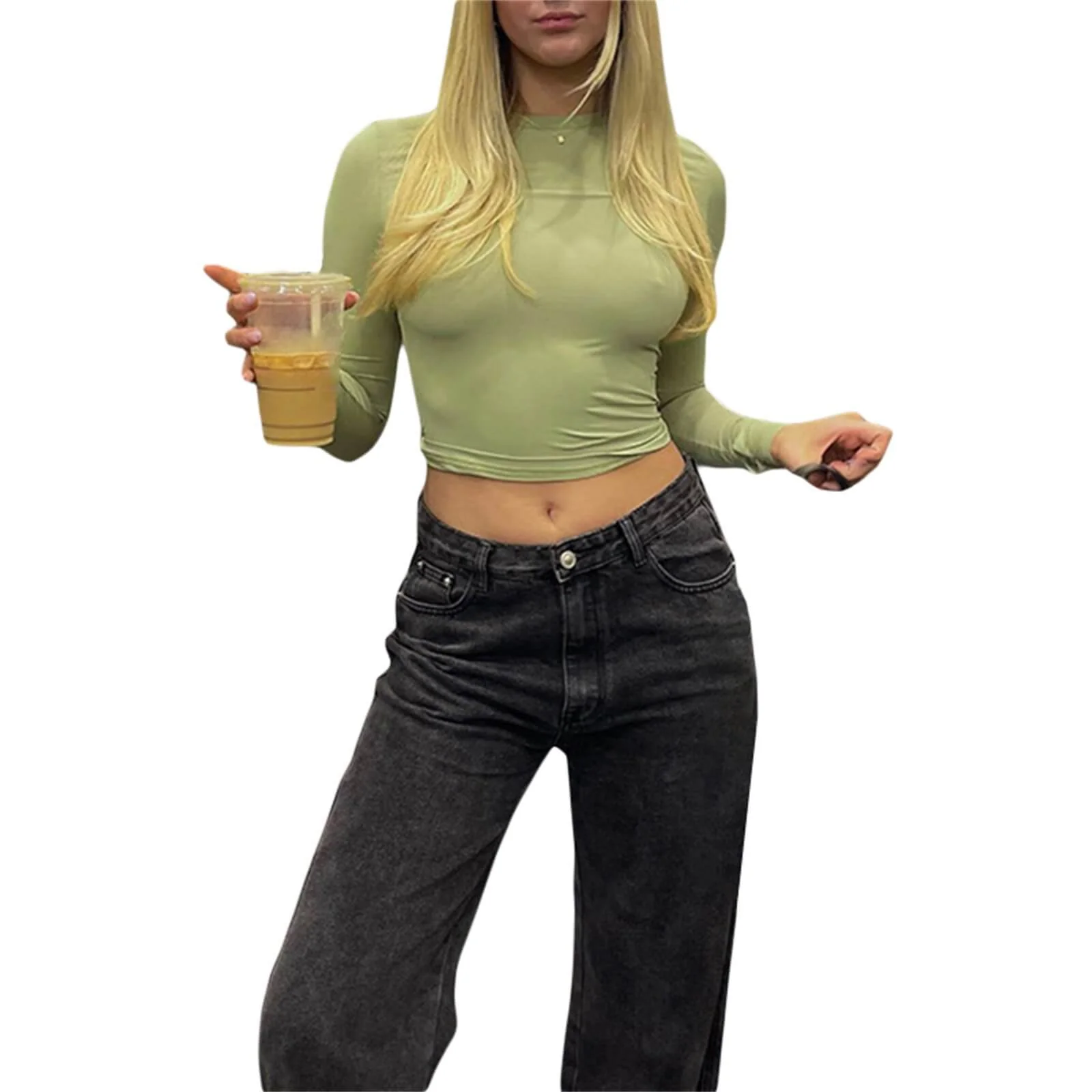 🔥Women’s Basic Slim Open Navel T-shirt🔥