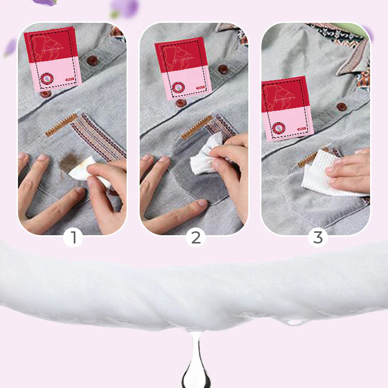 💥New Year Special Sale 💥 Portable Emergency Stain Removal Wet Wipes（BUY 3 GET 5 FREE）