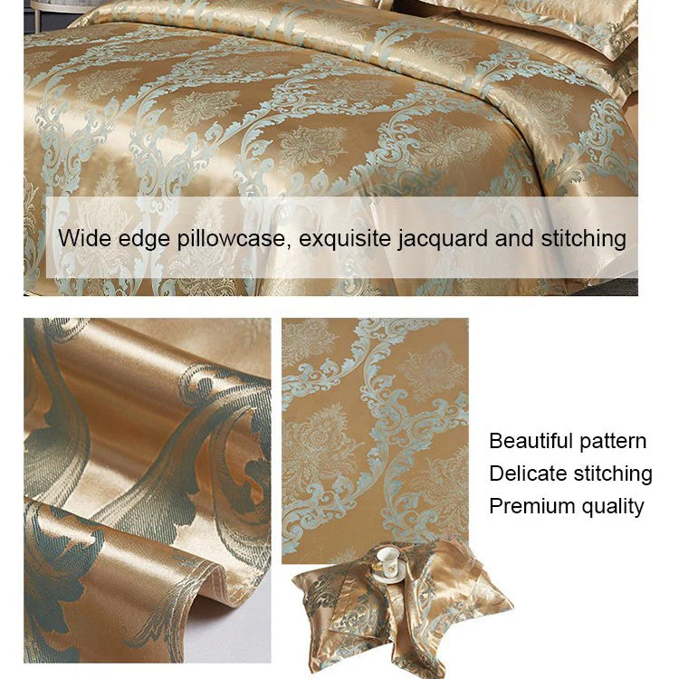 🔥Free shipping🔥 Luxury Satin Jacquard Bedding 4-pices-Set