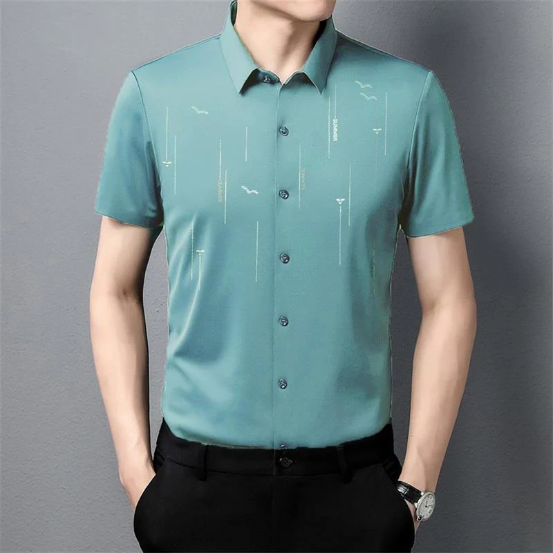 Summer anti-wrinkle silk shirt（⏰Limited Time Offer）