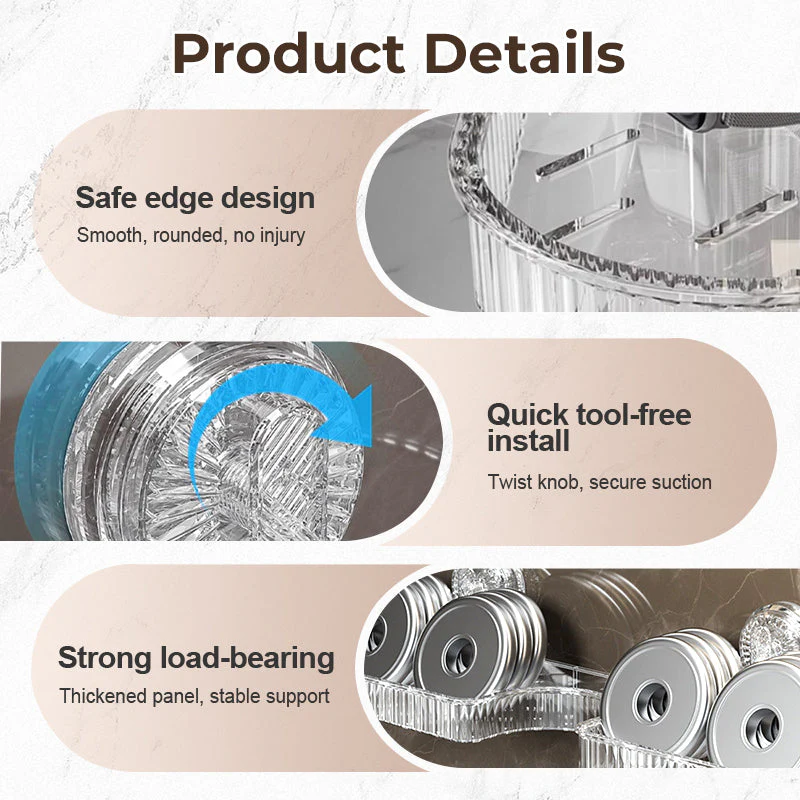 🎁 Limited stock available—grab yours now!🔥Universal Removable Faucet Storage Rack