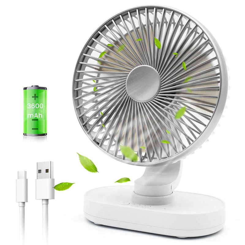 Tabletop Cordless Oscillating Mini Fan