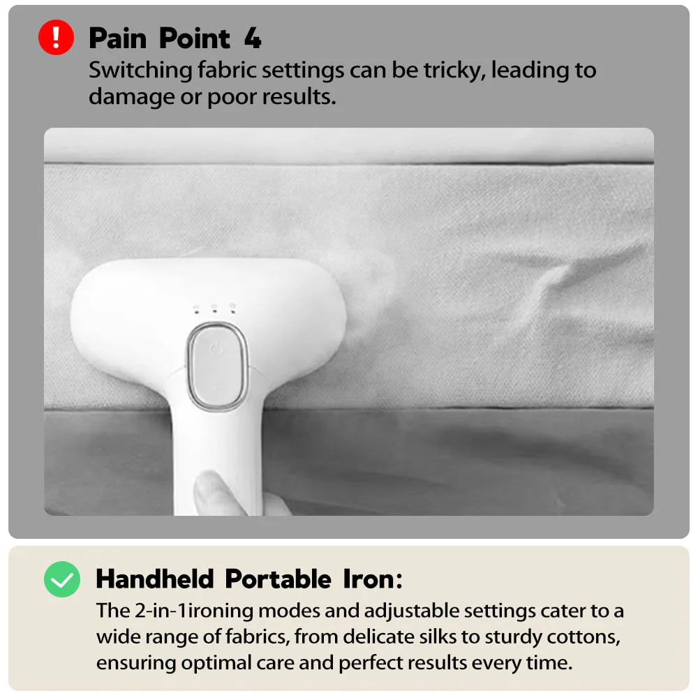 🔥Limited Time Offer 49% OFF🎁Portable Mini Electric Steamer Iron for Clothes