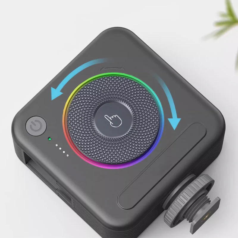 🔥Portable Full Color Video Light with 3 Cold Shoe Mounts