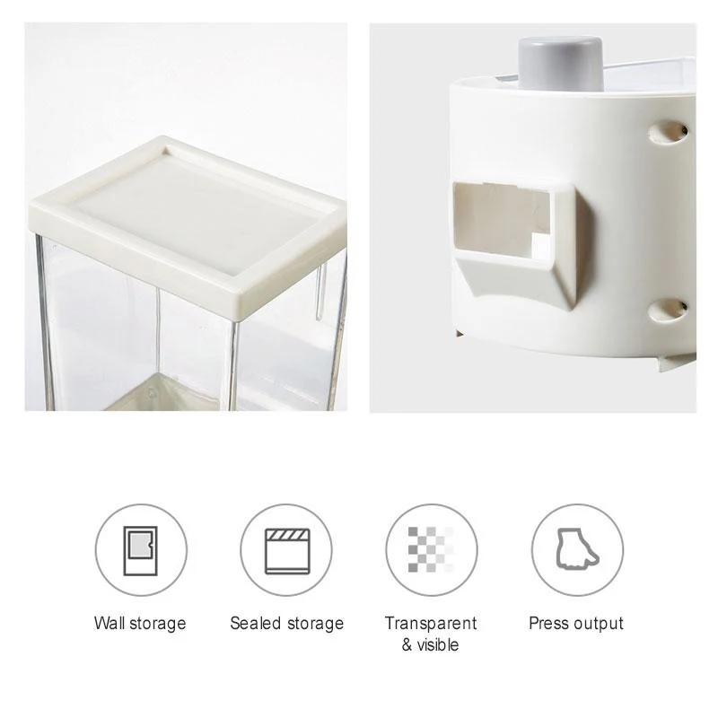 Wall-mounted Cereal Dispenser Storage Box