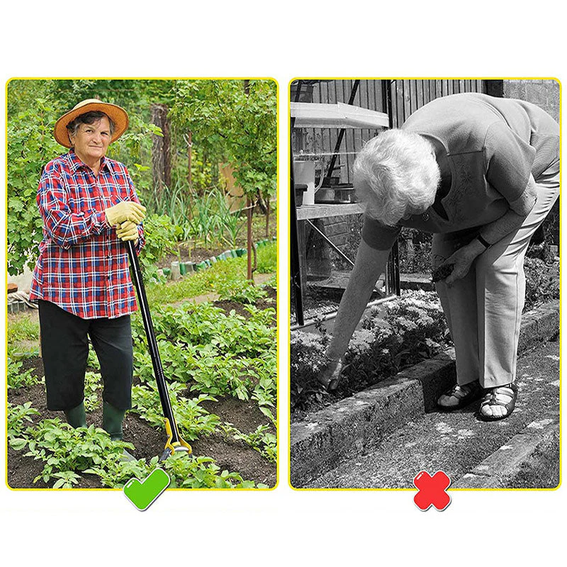 Limited time holiday discounts！！30-61 Inch Black Adjustable Weeding Loop Stirrup Hoe