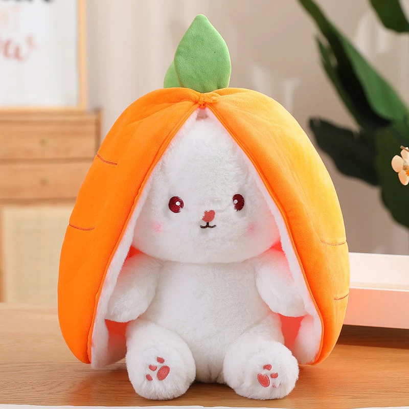 🍓 LAST DAY PROMOTION - 50%OFF🍓Strawberry Bunny Transformed into Little Rabbit🎀 Fruit Doll Plush Toy🐰