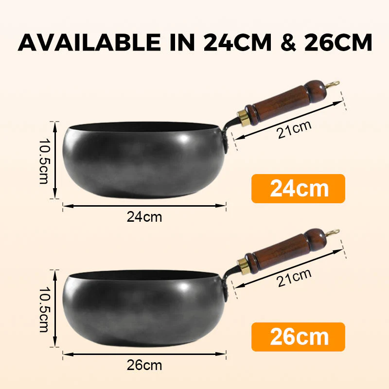 ⏳Time-limited Special⌛Uncoated Thick Iron Pot