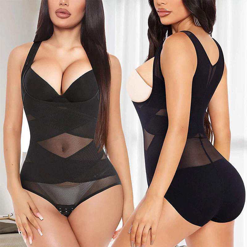 🔥New Year Specials💥-💃Women's Lightweight Mesh Yoga Bodysuit Shaper