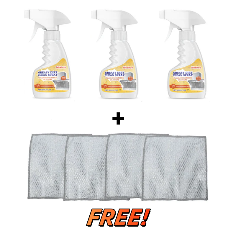 🔥 Multifunctional Powerful Kitchen Foam Cleaner🏠Limited-time offer: complimentary specialised cleaning cloth