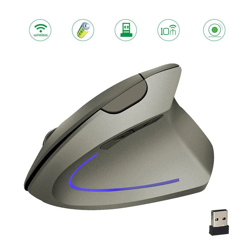 🖱️✨Wireless USB Rechargeable Ergonomic Vertical Optical Mouse