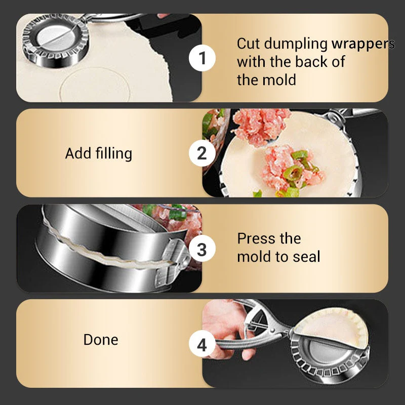 🔥Last Day Promotion🔥Durable Stainless Steel Dumpling Mold Clip