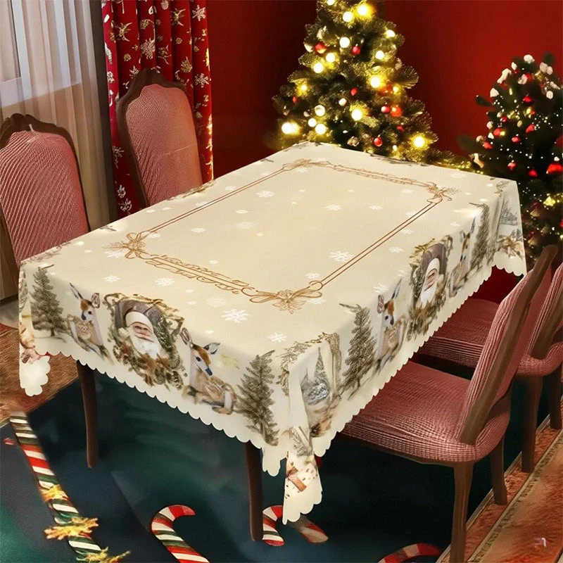 🦌Christmas Early Bird Special🎄Joyful Festive Classic Christmas Tablecloth