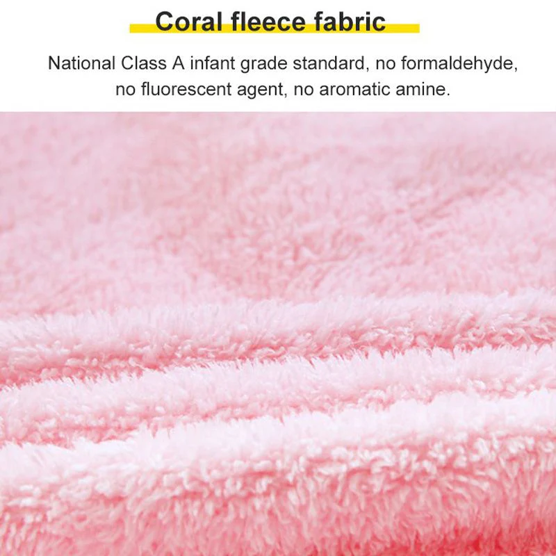 Faux Coral Fleece Absorbent Bath Towel