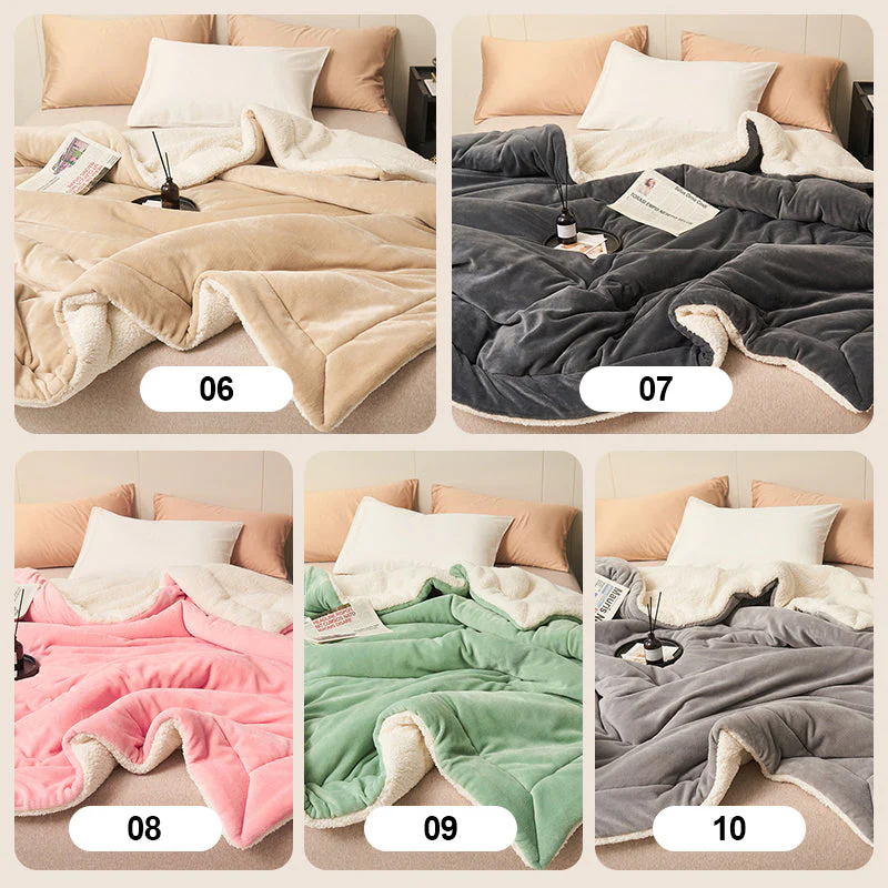 🔥[Winter Gift] Double Layer Thickened Lamb Plush Blanket