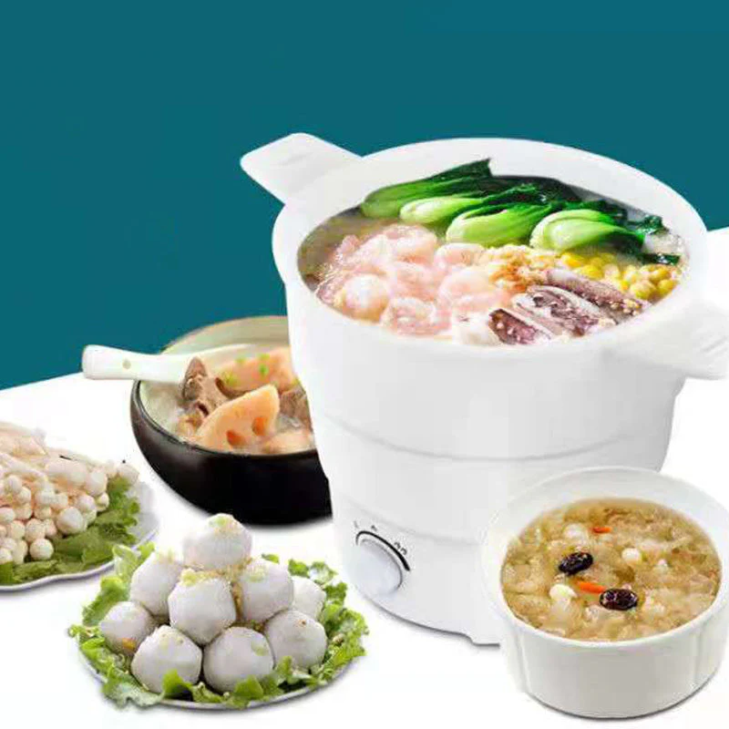 [Creative Gift] Travel Folding Electric Silicon Cooking Pot