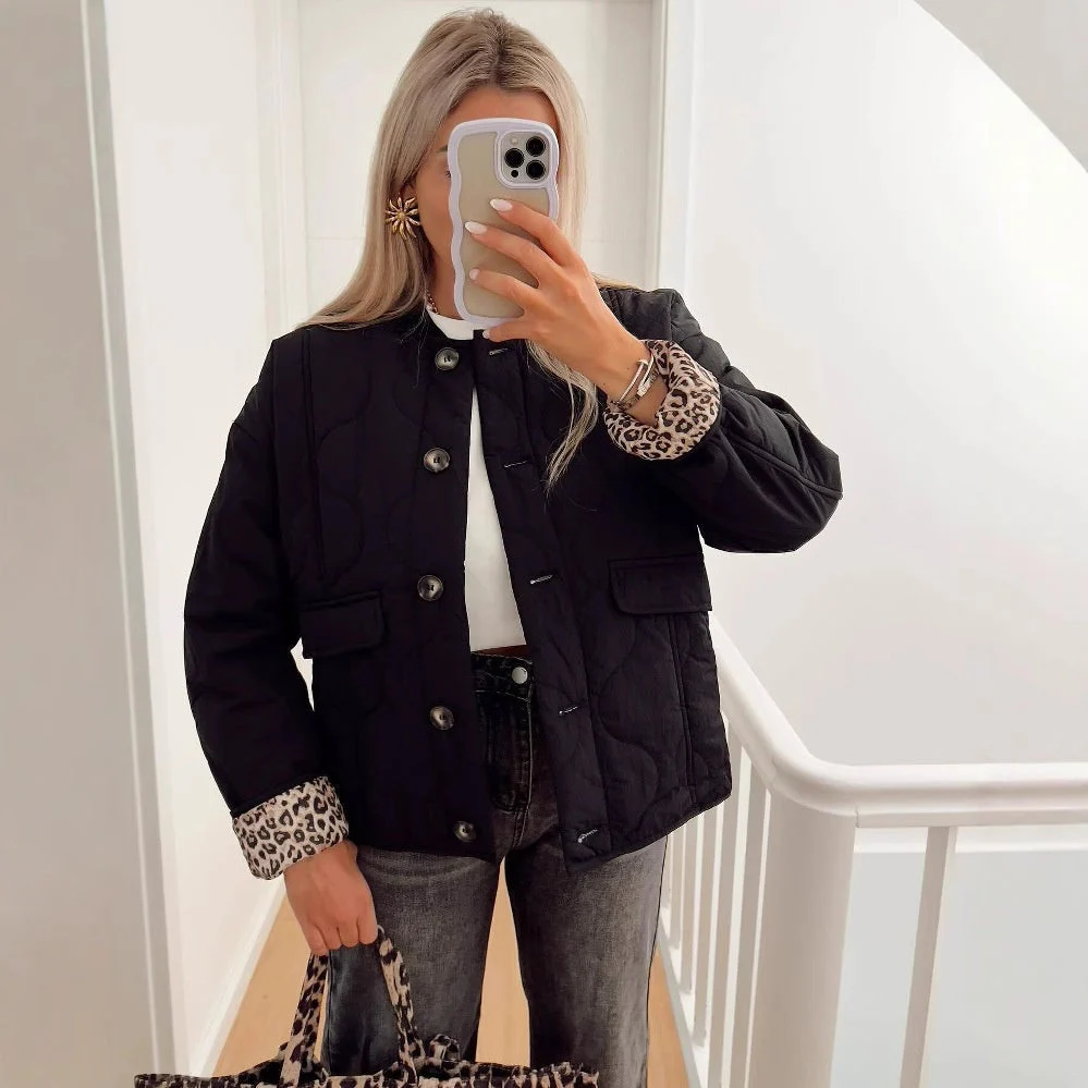 🔥Women's Fashion Warm Button Down Cropped Jacket