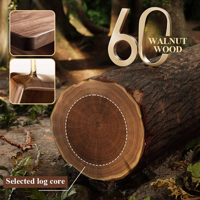 🔥 Bestsellers Recommended – The Furniture Hits of 2025🔥 Walnut Suction Cup Bathroom Shelf