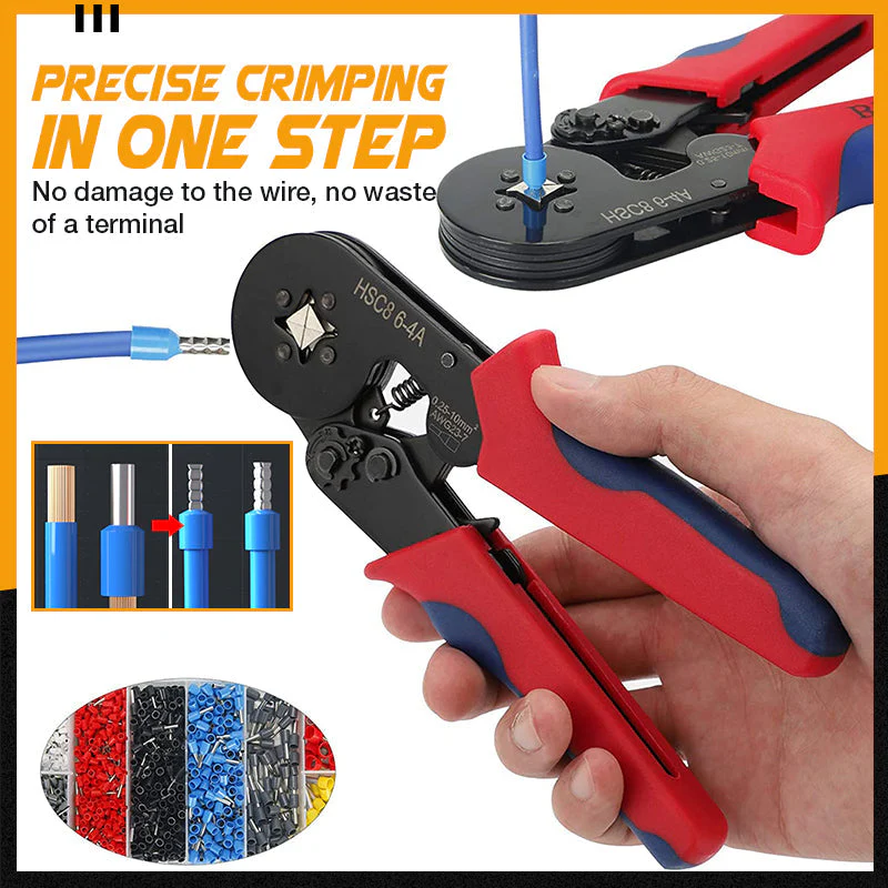 Multifunctional Cold Pressing Electrician Crimping Pliers Set