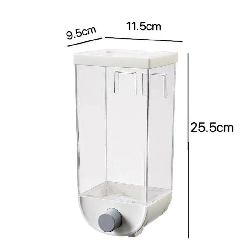 Wall-mounted Cereal Dispenser Storage Box