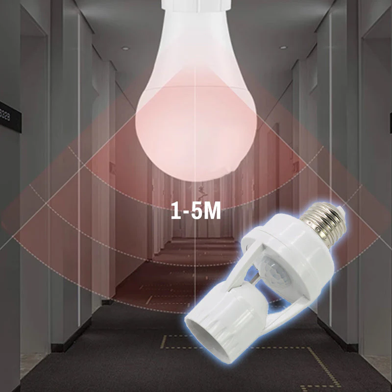 💡 Universal Infrared Motion Sensor LED Lamp Holder