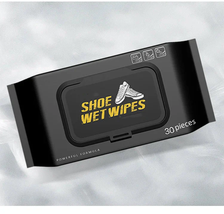 White shoe cleaning wet wipes