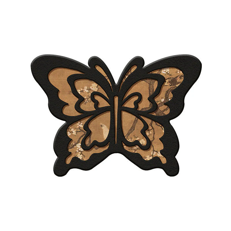 🦋Retro Butterfly Diatomite Mat – Quick Drying & Non-Slip