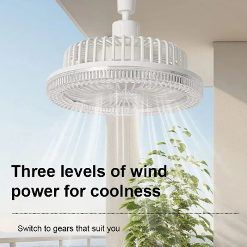 🍃2025 Newest Models🍃E27 360° Rotating Ceiling Fan with Remote Control