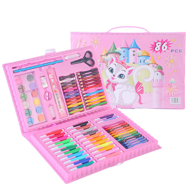 🎁Christmas Gift 🎄🎅🎨 50% OFF HOT PROMOTION! ✨ Deluxe 6-in-1 Art Creativity Set - Includes Drawing Tools & 12 Colors for Kids' Creative Development 🧑‍🎨🌟