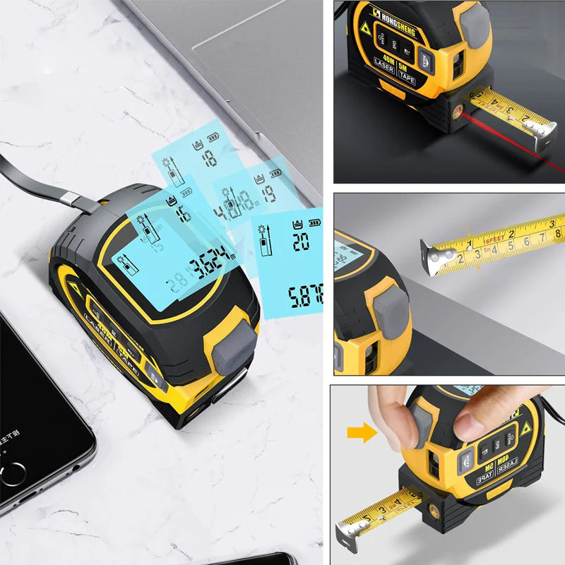 🔥New Year Sale 50% OFF🎁3-In-1 Infrared Laser Tape Measuring
