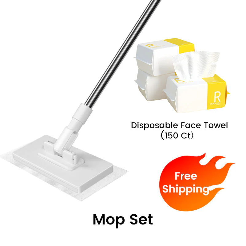 💥 Last day! 50% Off 💥Disposable Dust Mop with 4 Reusable Cloths