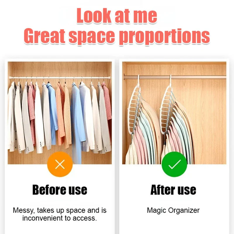 🥳New Year Specials🔥Multifunctional Foldable Clothes Hanger with 11-Hole