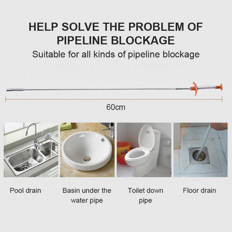 🎊Christmas Pre-sale - 50% Off🎊Sewer cleaning hook & No Need For Chemicals