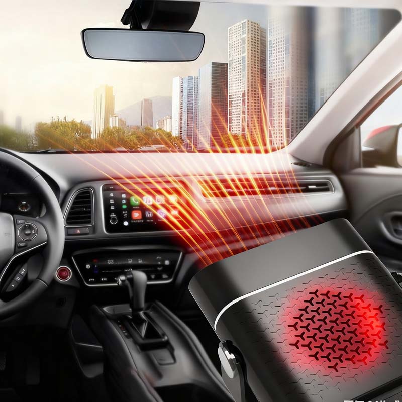 📢40% OFF! 🚗2-in-1 portable car heater with 360° rotation