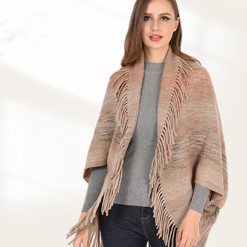 🌹🌹Women's Knitted Tassel Shawl Wrap
