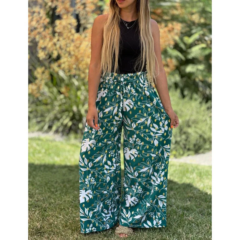 🔥Free Shipping🔥Women's Printed Wide Leg Pants