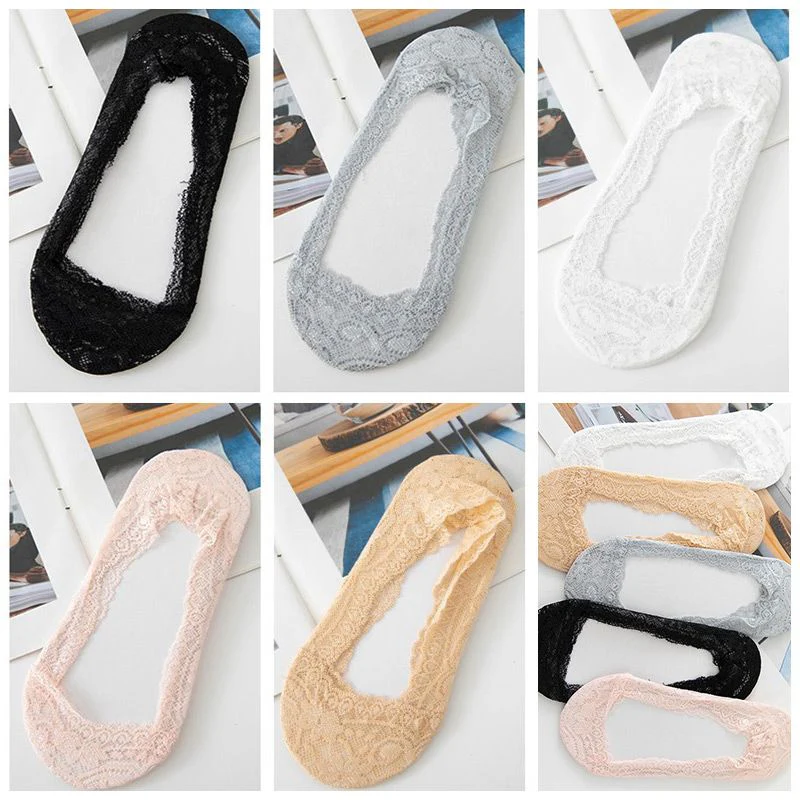 Women’s Delicate Non-slip Lace Socks