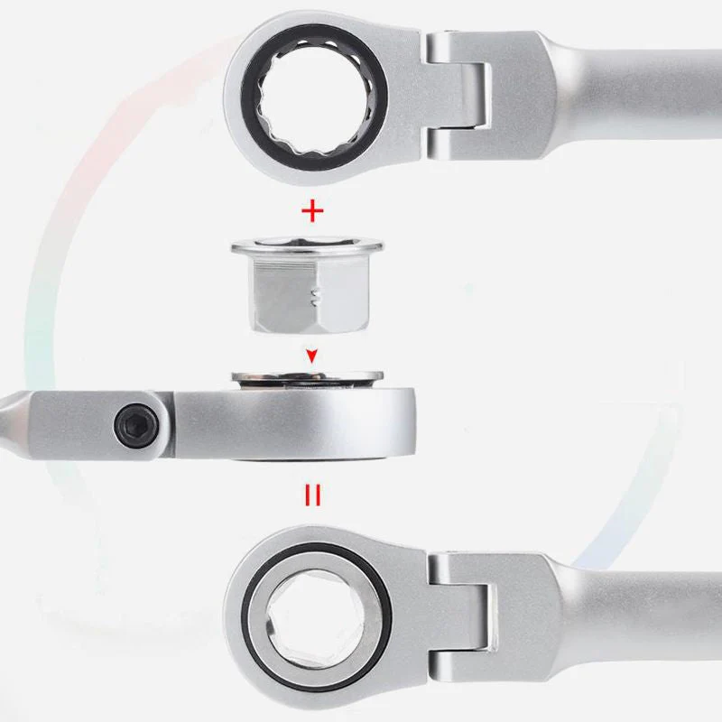 🔧🧰15pcs Adjustable Ratchet Wrench Kit（49%OFF）Free shipping📦