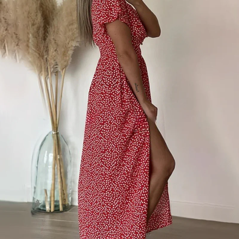 🌹Women’s Sexy Printed Maxi Dress With Side Slits💃