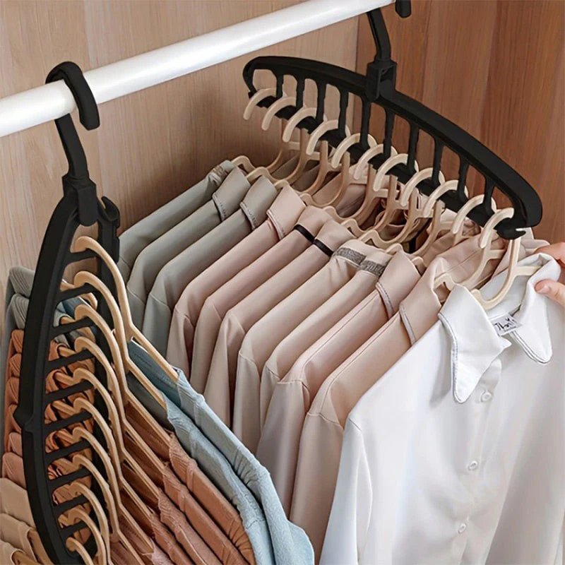 🥳New Year Specials🔥Multifunctional Foldable Clothes Hanger with 11-Hole