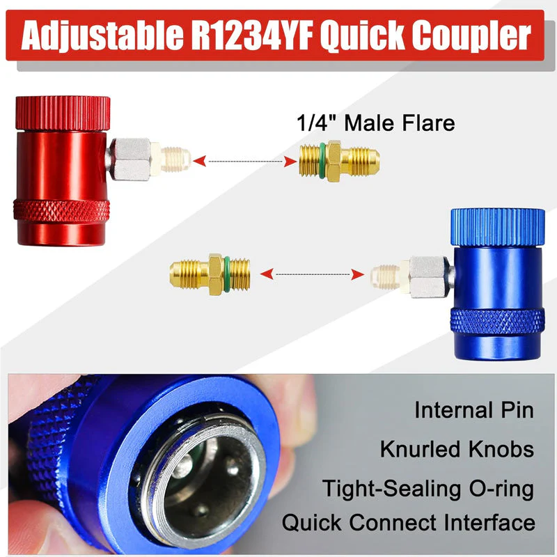 ⏳Time-limited Special🧰3 Way R134/R22/R410 AC Gauges