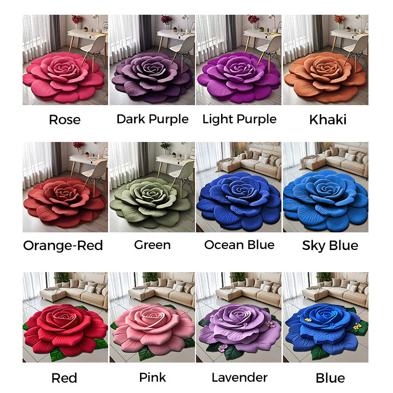 🏠2025 New Product-50% OFF🔥Floral Plush & Diatomaceous Earth Floor Mat✨