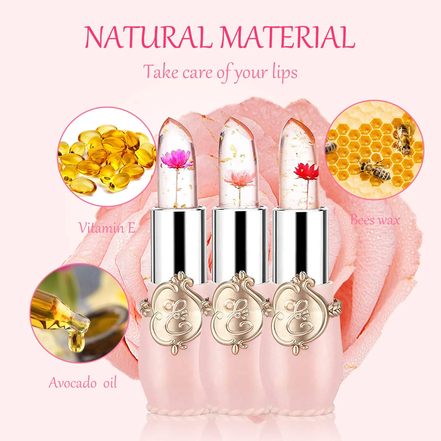 ✨BUY 1 FREE 1✨Crystal Jelly Flower Color Changing Lipstick