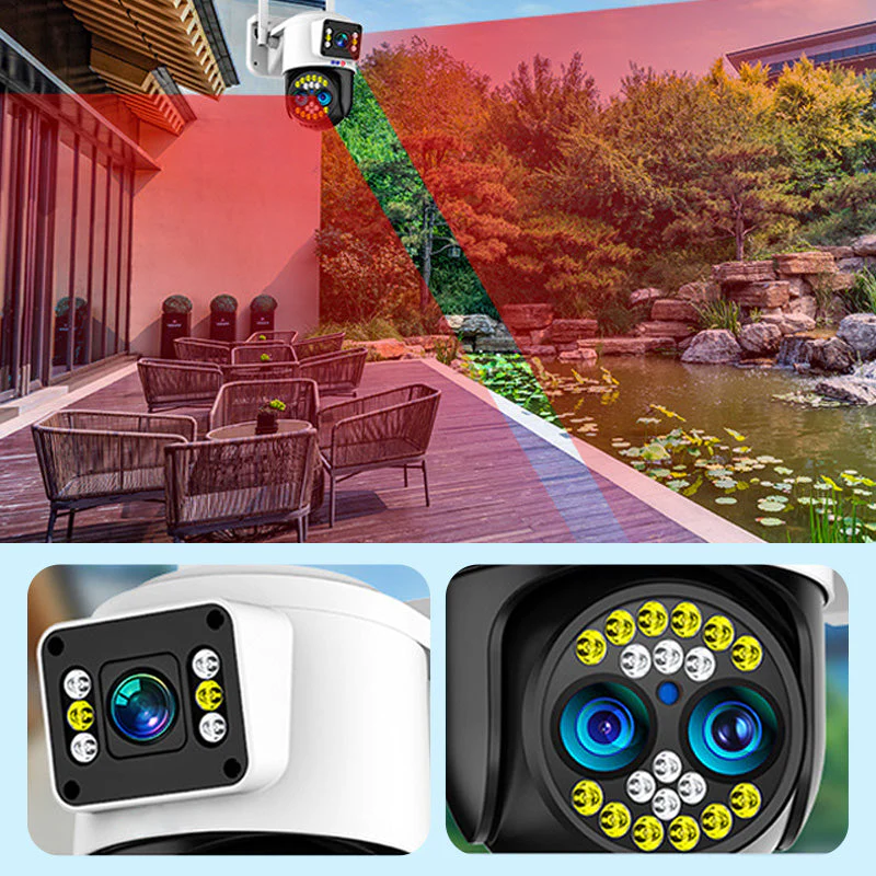🔥Dual Screen Night Vision HD Surveillance Camera