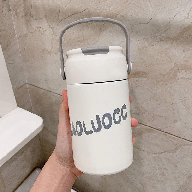 Stainless Steel Insulated Cooler Mug with Tea Silo Straw