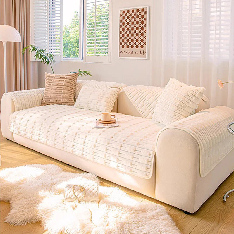 🎁Hot Sale 49% OFF⏳Super Soft Puffy Plush Non-Slip Sofa Cushion Covers