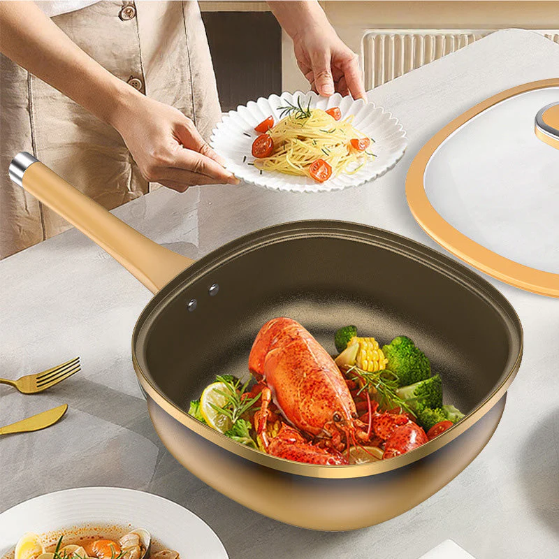 🍳 40% OFF NOW! ✨ 12in Titanium Alloy Non-Stick Pot - Healthy Cooking Without Chemicals, Dishwasher Safe & Cool-Touch Handles 🔥📦