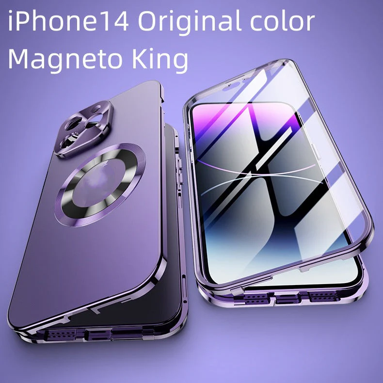 Double-sided Electroplated Glass Magnetic Phone Case
