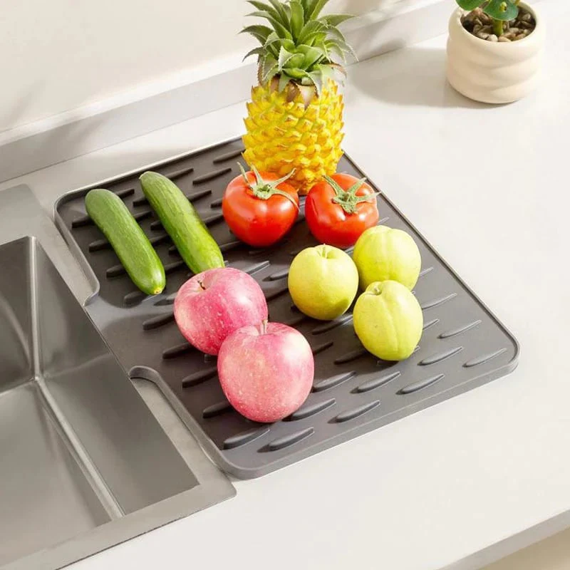💥No-Spill Silicone Worktop Saver – Heat-Resistant & Non-Slip Mat for Drip-Free Drying💥