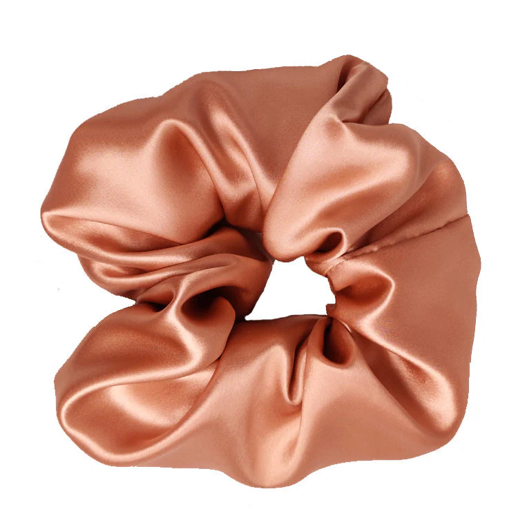 New Silk Large Intestine Loop Solid Bright Piggy Hair Loop Elastic Hair Rope Hair Loop Multiple Pack